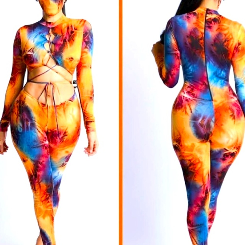 NWOT Tye dye jumpsuit